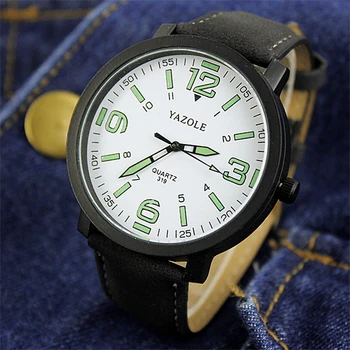 2022 Luminoso Do Relógio De Homens Yazole Marca De Moda De Luxo Esportes Relógios Masculino Relógio De Quartzo Relógio De Hora Montre Homme Masculino Relógio  10
