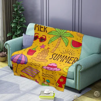3D Anime Impresso Folhas de Verão de Luxo Cobertores Super Macio Impressão Carro da Família e um Sofá-Cama lança Verão Office Colchas  10