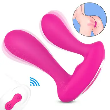 Brinquedos sexuais para as Mulheres da Loja Invisível Desgaste Calcinha Vibrador para Casais Vagina, Ânus, Períneo Estimulação 9 Modo de 3in1 Poderoso Ponto G  10