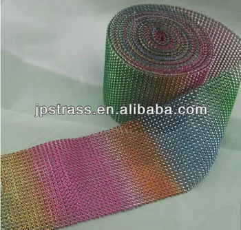 Cor do arco-íris da cadeia do plástico rola sem pedra de 3mm de 10 metros cada rolo diretamente da fábrica venda brilhante decoração  0
