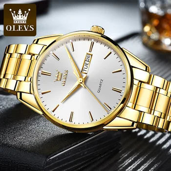 OLEVS Relógio Masculino Homens Relógios de Luxo Famosa Marca de Moda masculina Casual, Vestido de Negócio de relógios de Quartzo de Pulso  10