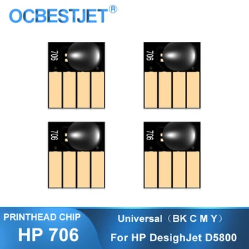 Para o PS 706 cabeça de impressão Chip F9J49A Para HP DesignJet D5800 Impressora Cabeça de Impressão Fichas HP706 Chip Universal  0